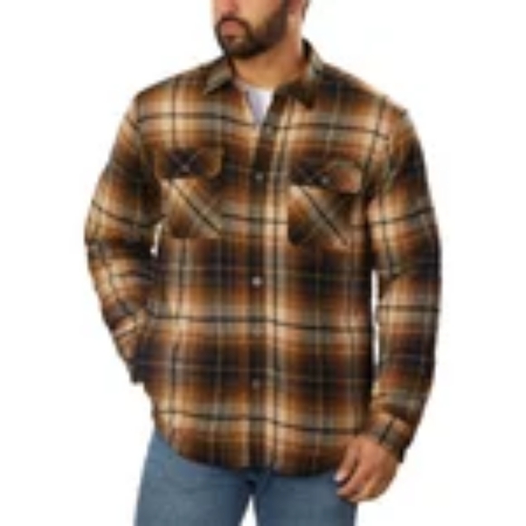 Grizzly Mountain Other - Grizzly Mountain Men's Flannel Shirt Jacket